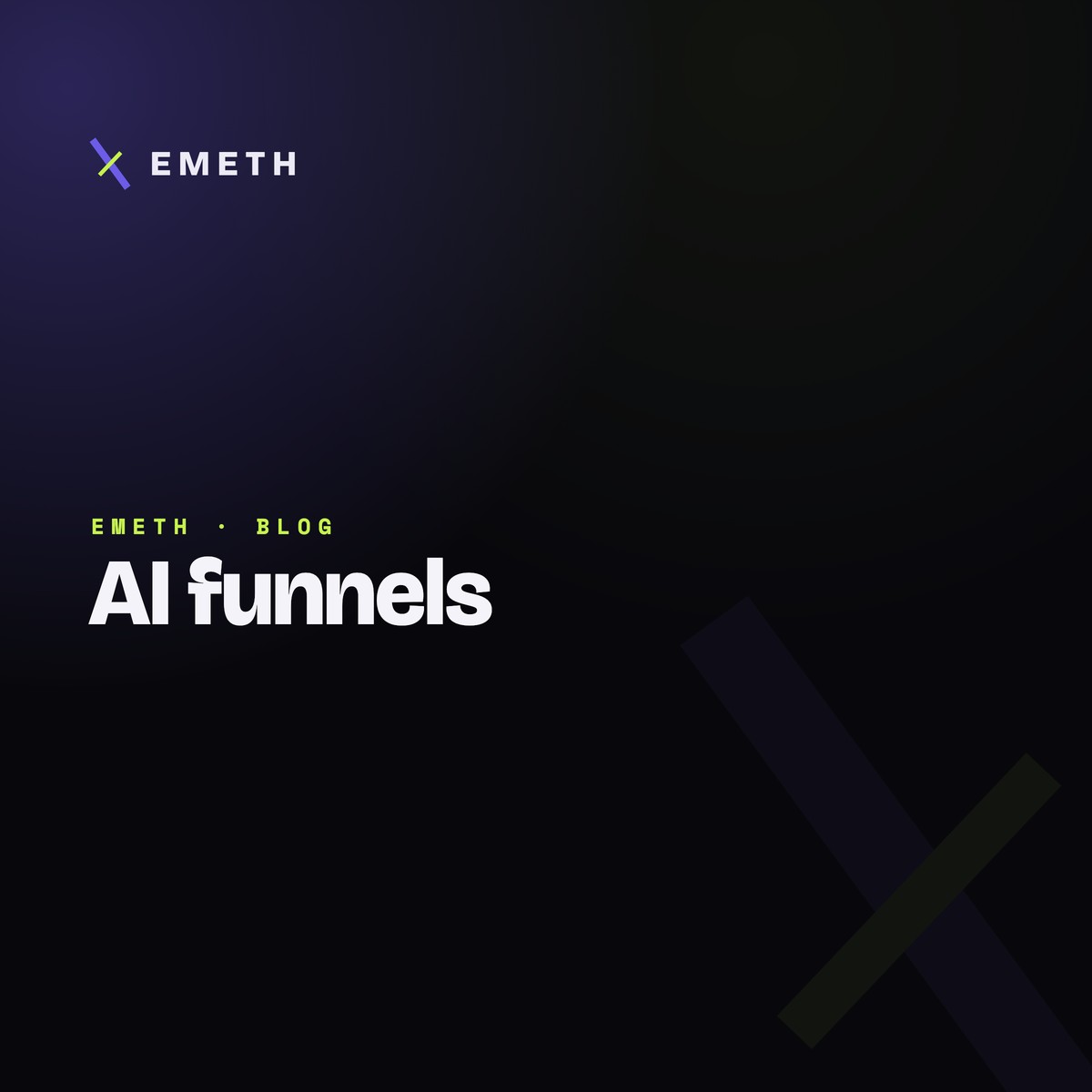 Diagram of a patient-acquisition funnel with stages connected by AI